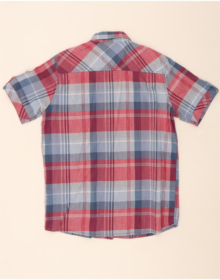 COLORADO Mens Short Sleeve Shirt Large Multicoloured Check Cotton Vintage Colorado and Second-Hand Colorado from Messina Hembry 