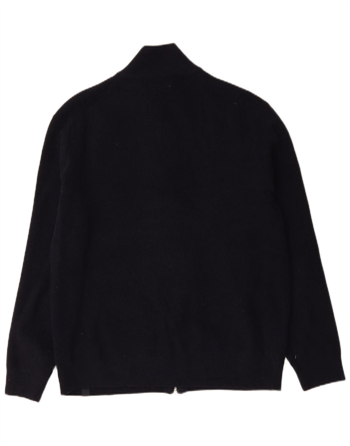 Marks & Spencer Mens Cardigan Sweater XL Navy Blue Polyester