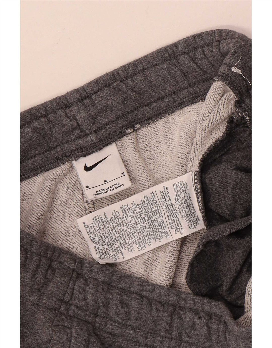 Nike Mens Tracksuit Trousers Joggers Medium Grey Cotton