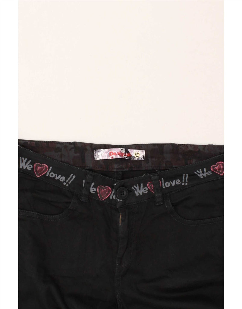 DESIGUAL Womens Skinny Jeans W28 L32  Black Cotton Vintage Desigual and Second-Hand Desigual from Messina Hembry 