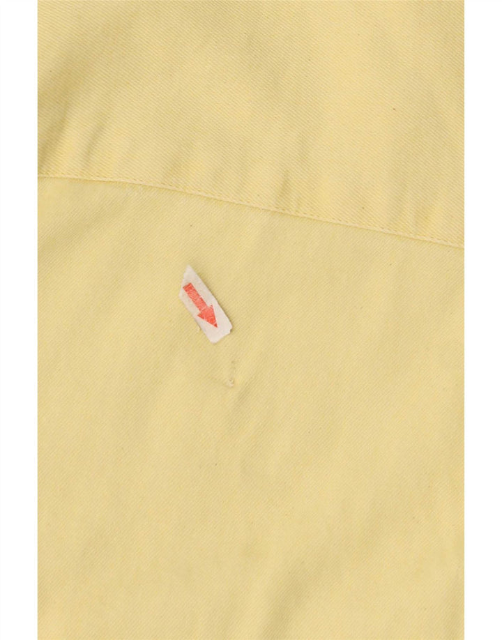Levi's Mens Short Sleeve Denim Shirt Medium Yellow Cotton