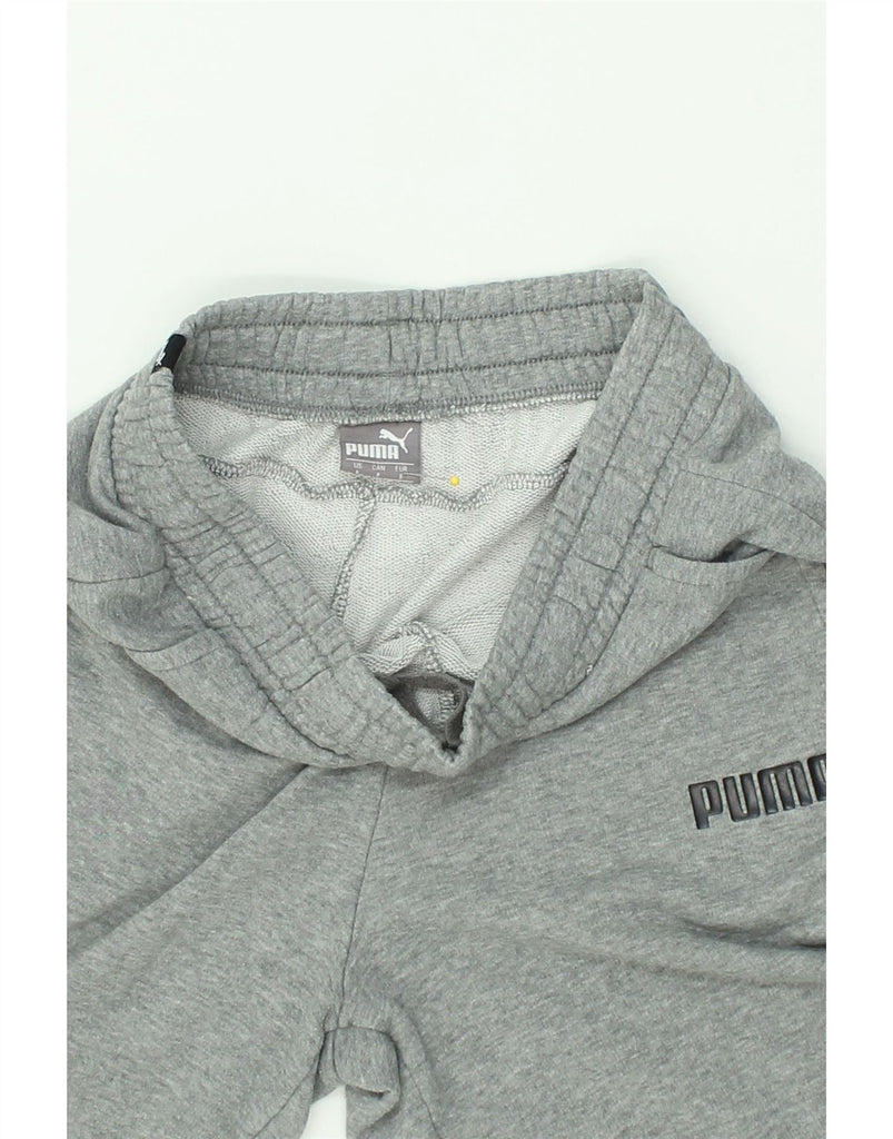 PUMA Mens Graphic Sport Shorts Small Grey Cotton | Vintage Puma | Thrift | Second-Hand Puma | Used Clothing | Messina Hembry 