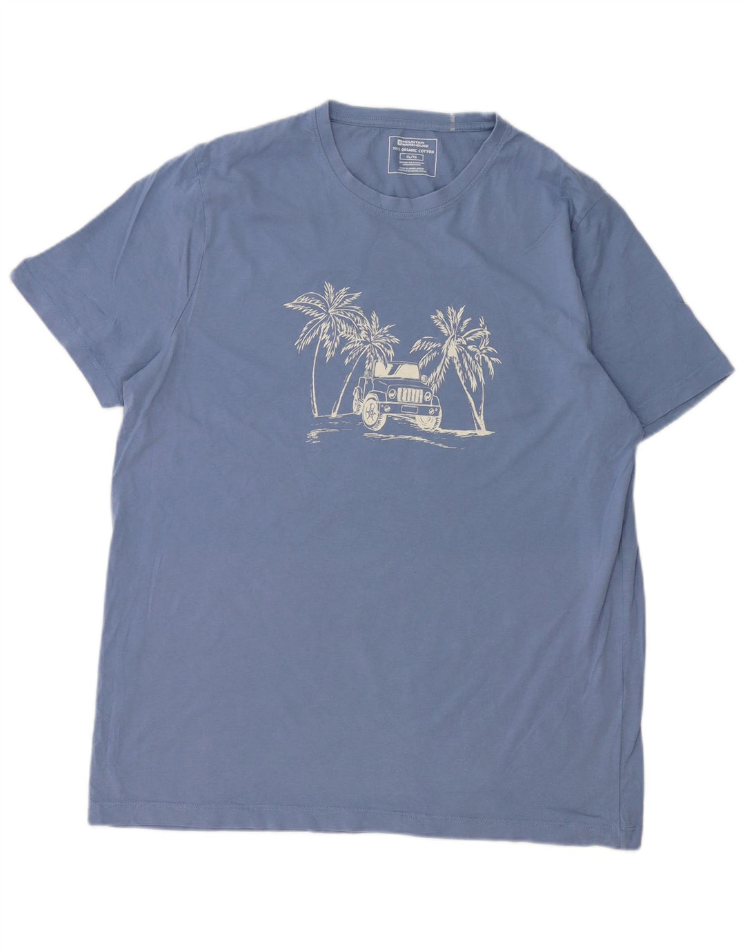 Mountain Warehouse Mens Graphic T-Shirt Top XL Blue Cotton