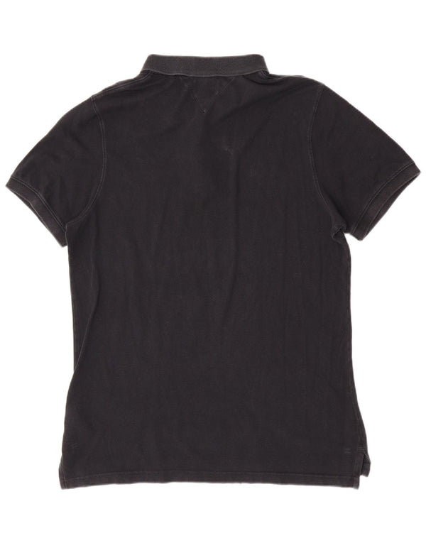Tommy Hilfiger Mens Polo Shirt 2XL Black Cotton