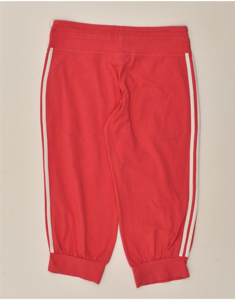 ADIDAS Womens Capri Tracksuit Trousers Joggers UK 14 Medium  Red | Vintage Adidas | Thrift | Second-Hand Adidas | Used Clothing | Messina Hembry 