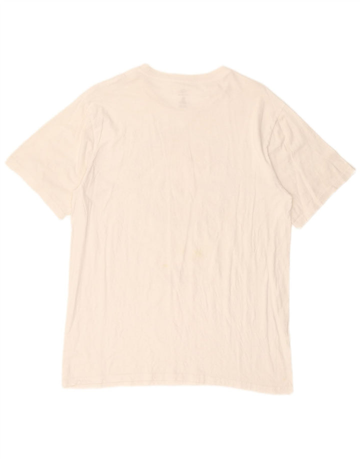 Converse Mens Graphic T-Shirt Top Large Off White