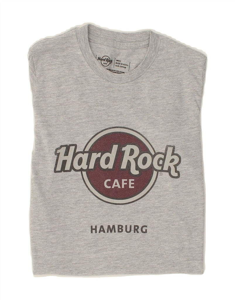 HARD ROCK CAFE Womens Hamburg Graphic T-Shirt Top Small Grey Cotton | Vintage Hard Rock Cafe | Thrift | Second-Hand Hard Rock Cafe | Used Clothing | Messina Hembry 