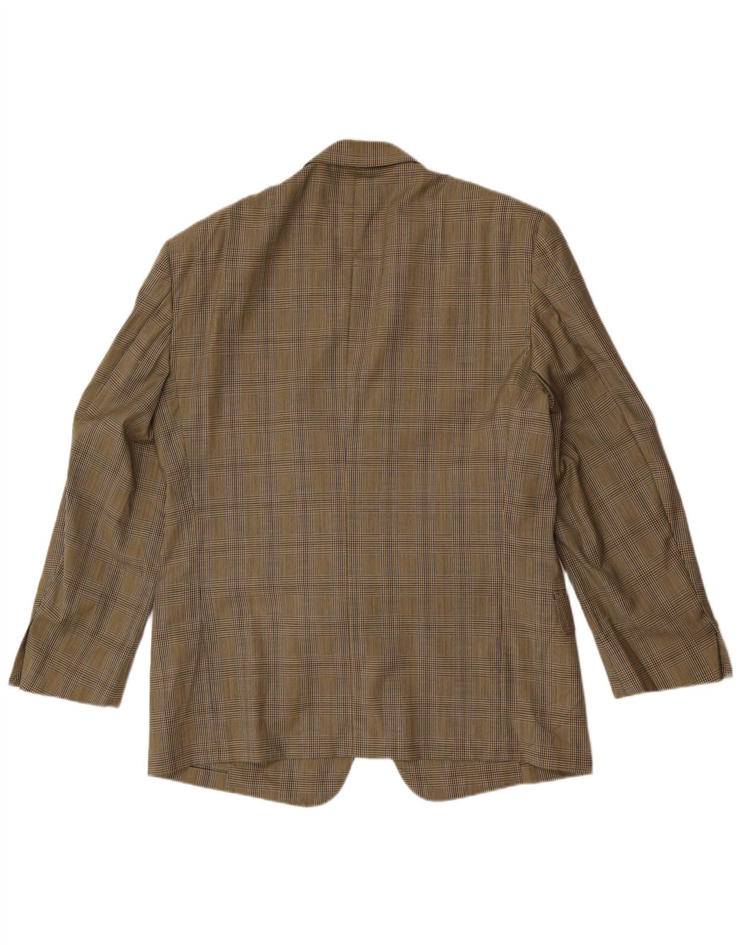 Valentino Mens 2 Button Blazer Jacket IT 56 3XL Beige Houndstooth