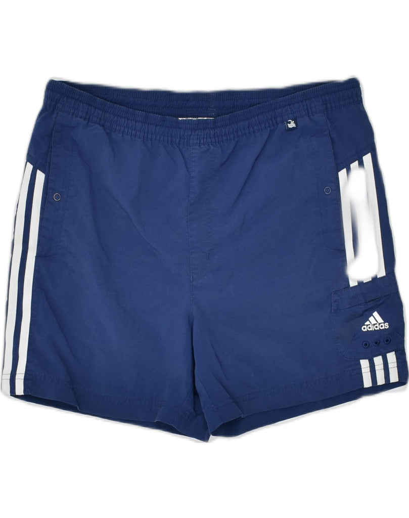 ADIDAS Boys Sport Shorts 15-16 Years Navy Blue Polyamide | Vintage | Thrift | Second-Hand | Used Clothing | Messina Hembry 