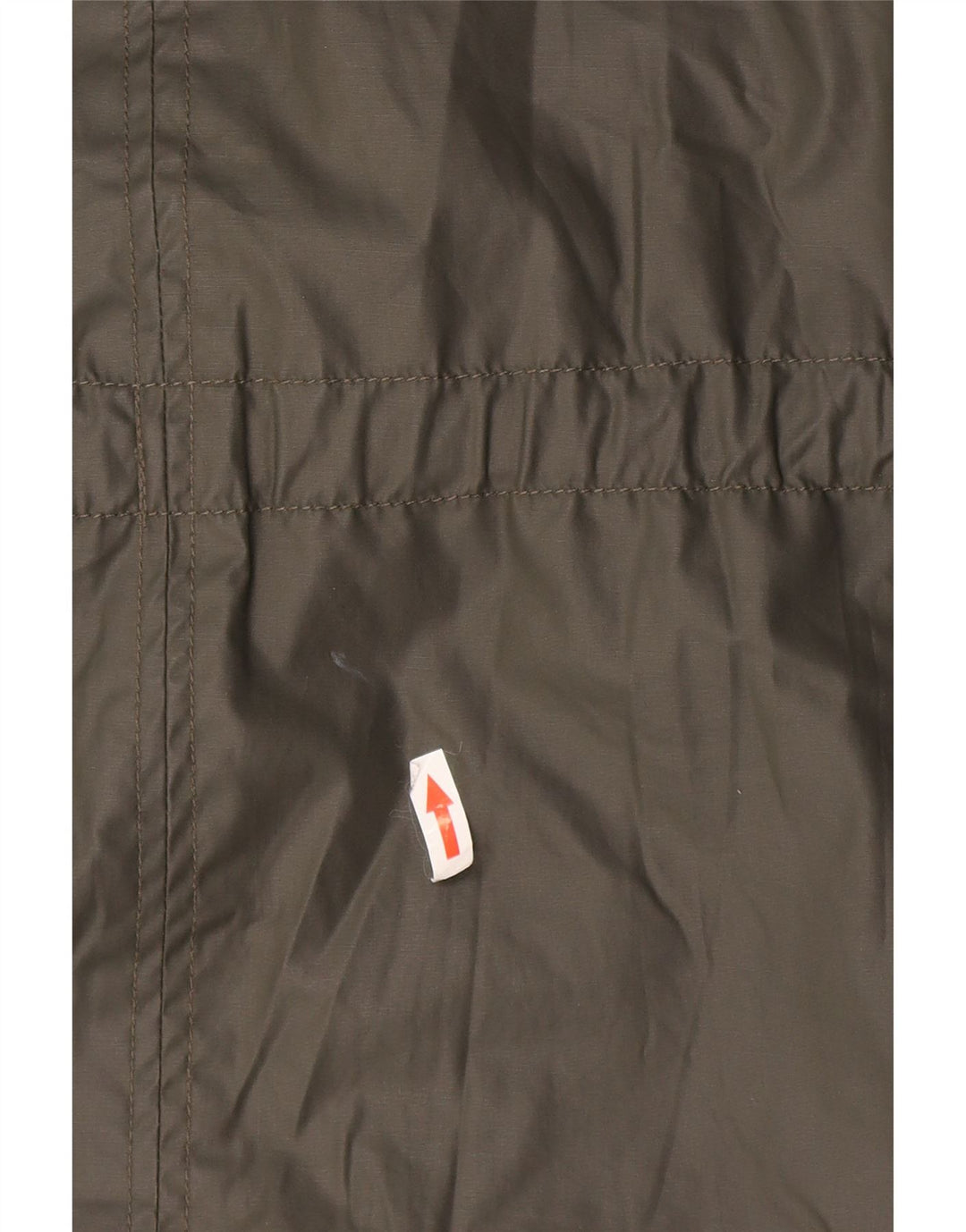 Marks & Spencer Womens Hooded Parka Jacket UK 14 Large  Green Cotton