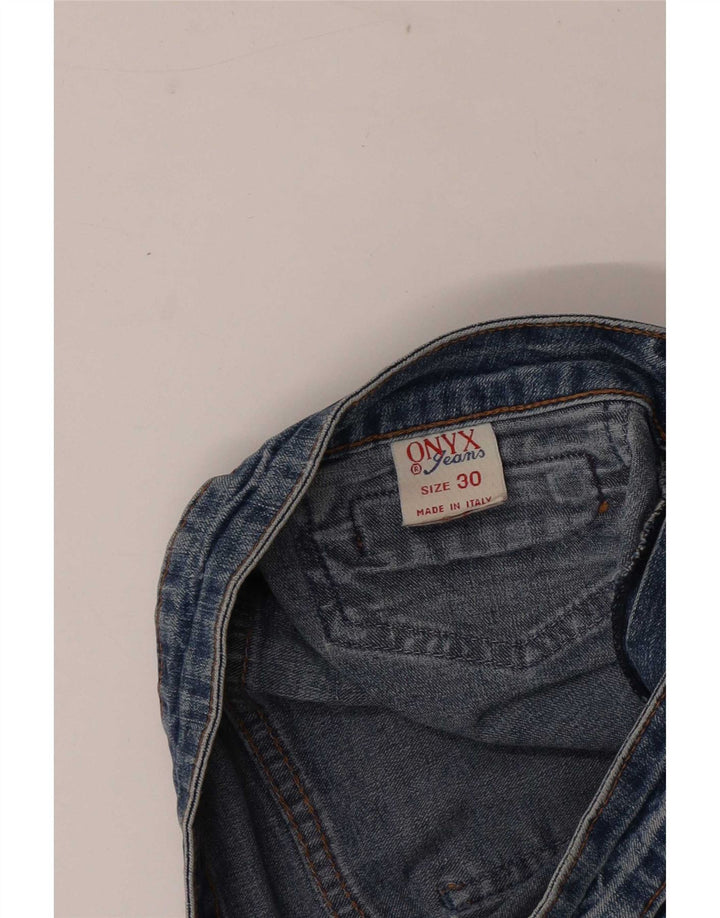 Onyx Womens Slim Jeans W30 L32 Blue Cotton