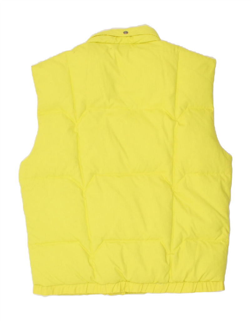 VINTAGE Mens Padded Gilet UK 42 XL Yellow Polyester | Vintage Vintage | Thrift | Second-Hand Vintage | Used Clothing | Messina Hembry 