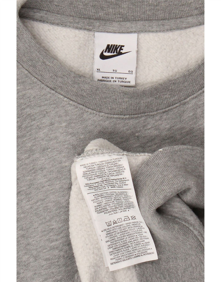Nike Mens Sweatshirt Jumper XL Grey Cotton