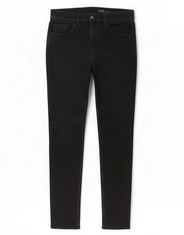 Cos Mens Mid Rise Slim Jeans W34 L34 Black Cotton