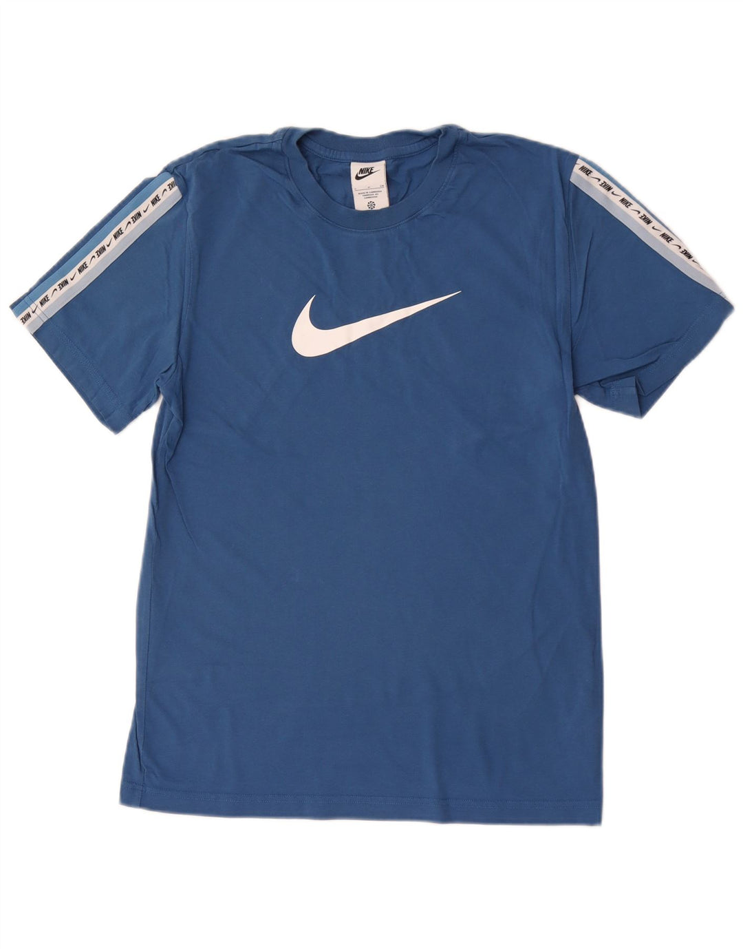 Nike Mens Graphic T-Shirt Top Small Blue Colourblock Cotton