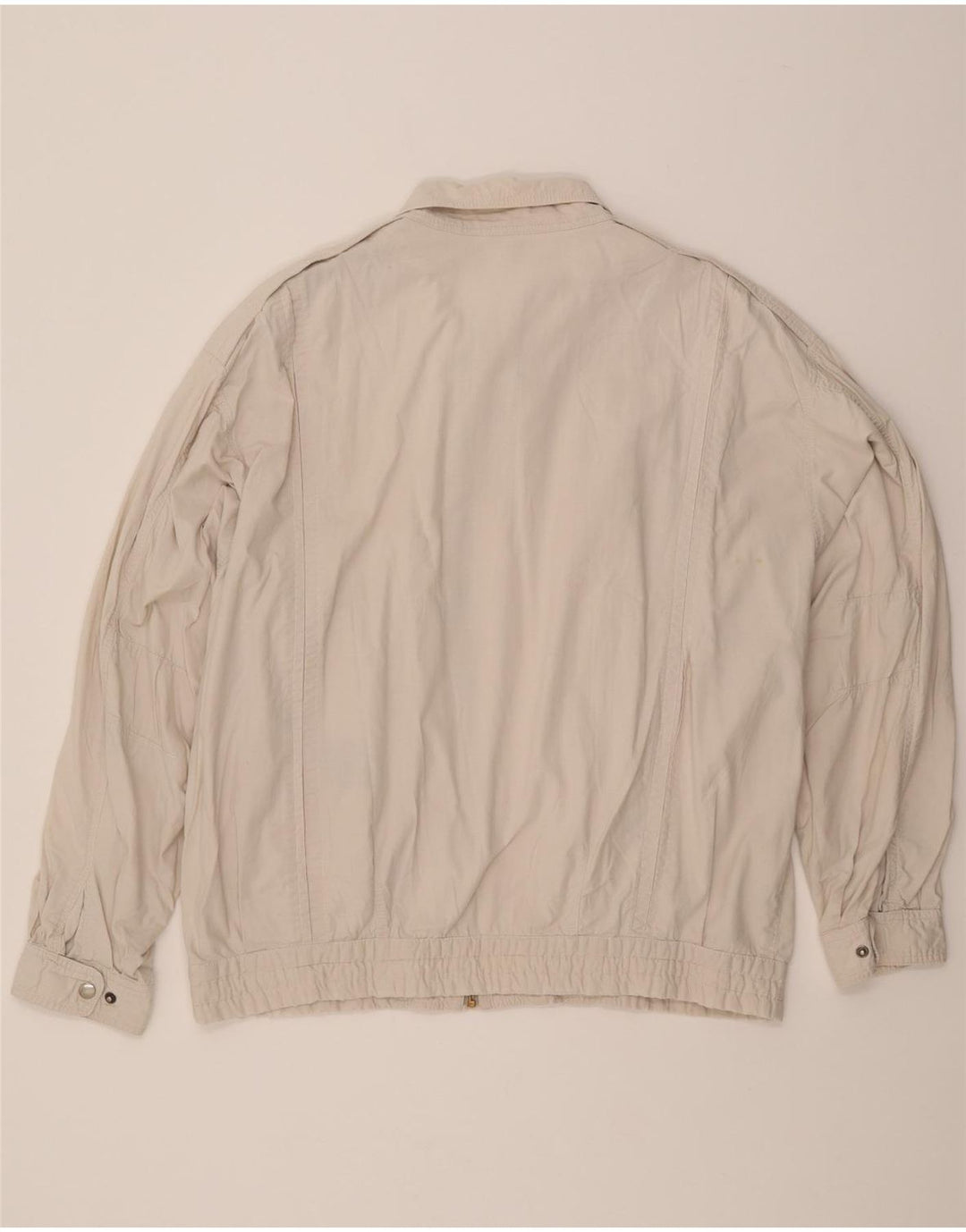 C & A Mens Bomber Jacket EU 54 2XL Off White Cotton Vintage C & A and Second-Hand C & A from Messina Hembry 