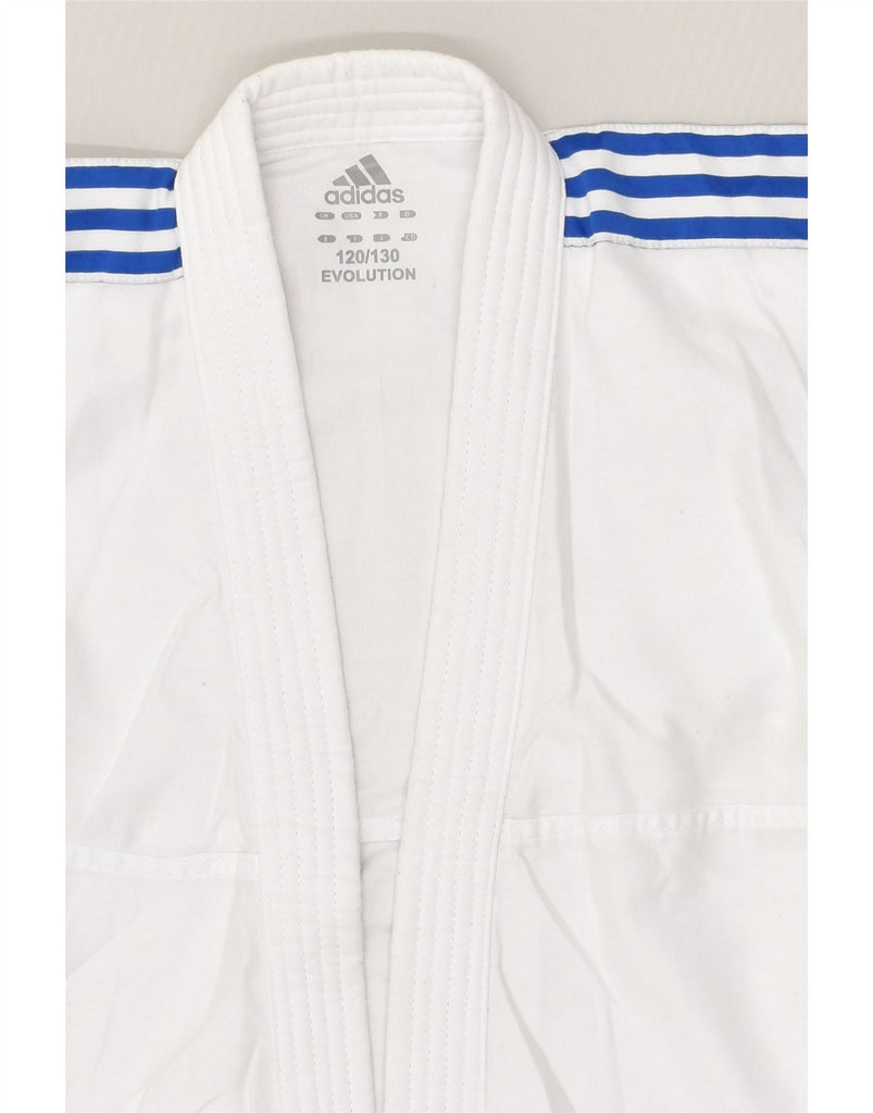 ADIDAS Boys Tracksuit Top Jacket 6-7 Years White Polyester | Vintage Adidas | Thrift | Second-Hand Adidas | Used Clothing | Messina Hembry 