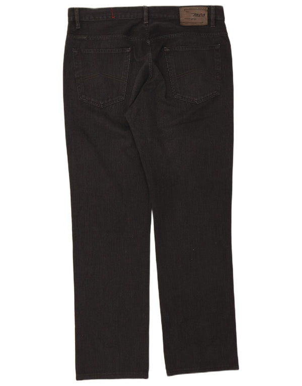Marlboro Classics Mens Dawson Straight Casual Trousers W38 L34 Black Cotton