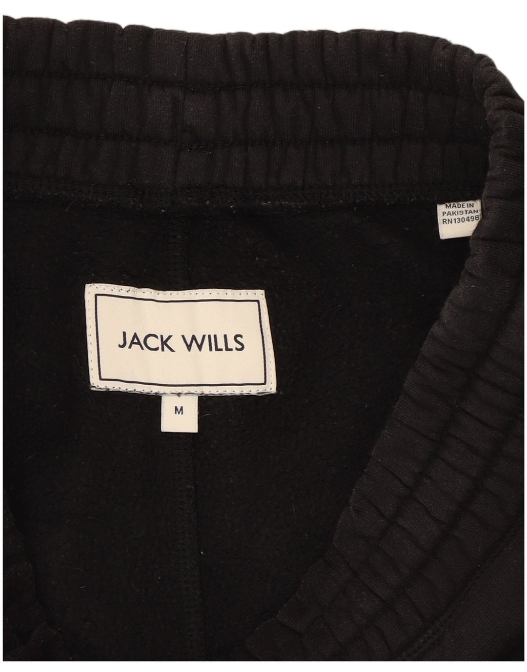 JACK WILLS Mens Sport Shorts Medium Black Cotton