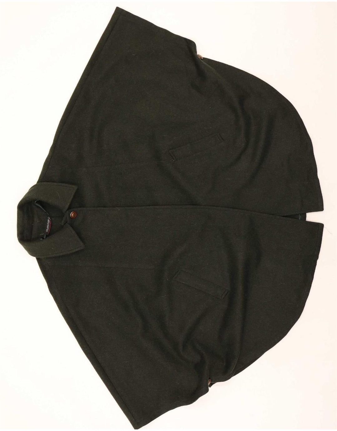Moessmer Womens Cape Coat One Size Khaki Wool