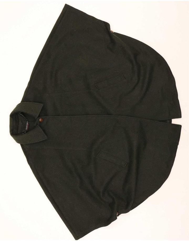 Moessmer Womens Cape Coat One Size Khaki Wool
