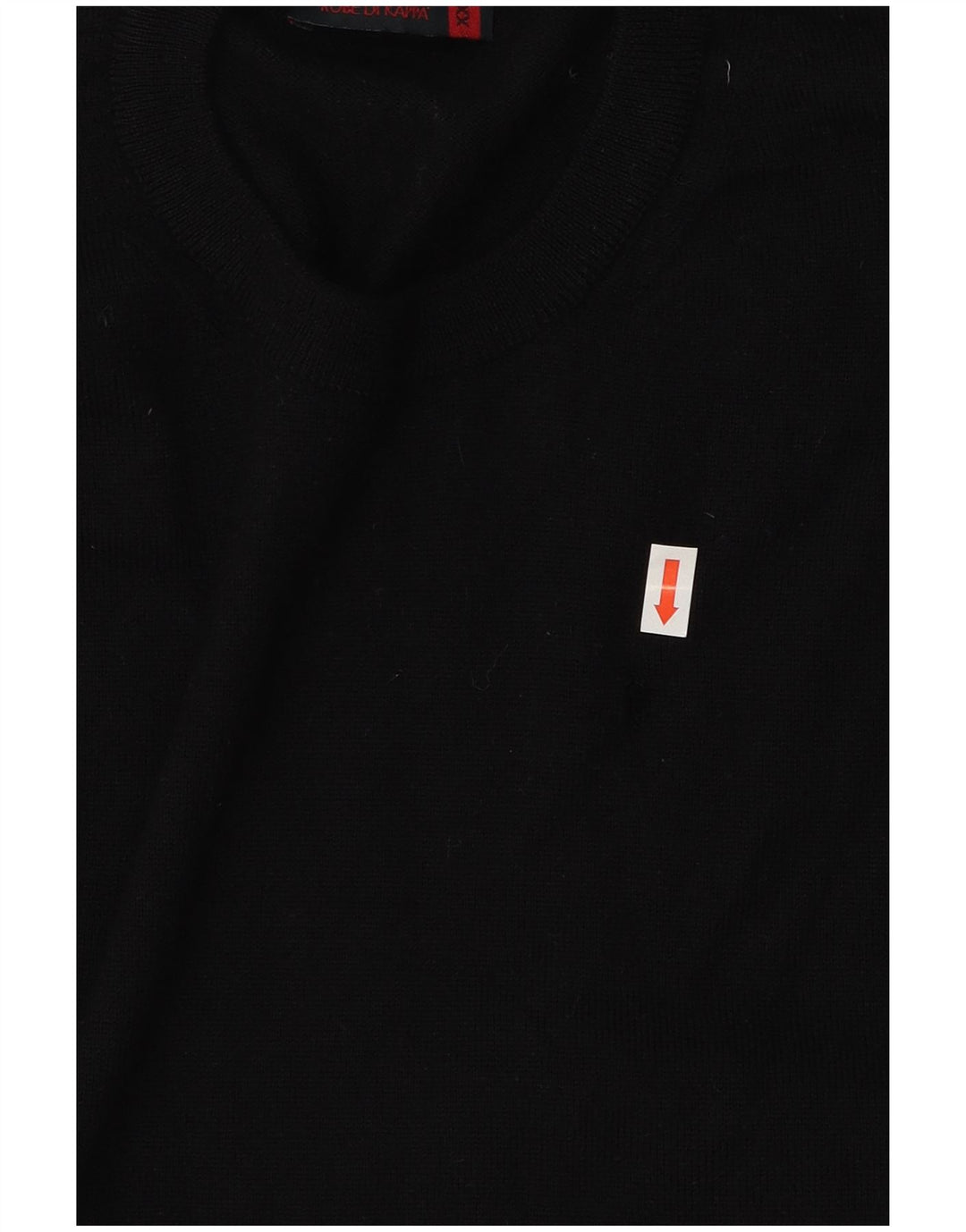Kappa Mens Crew Neck Jumper Sweater 2XL Black Merino Wool