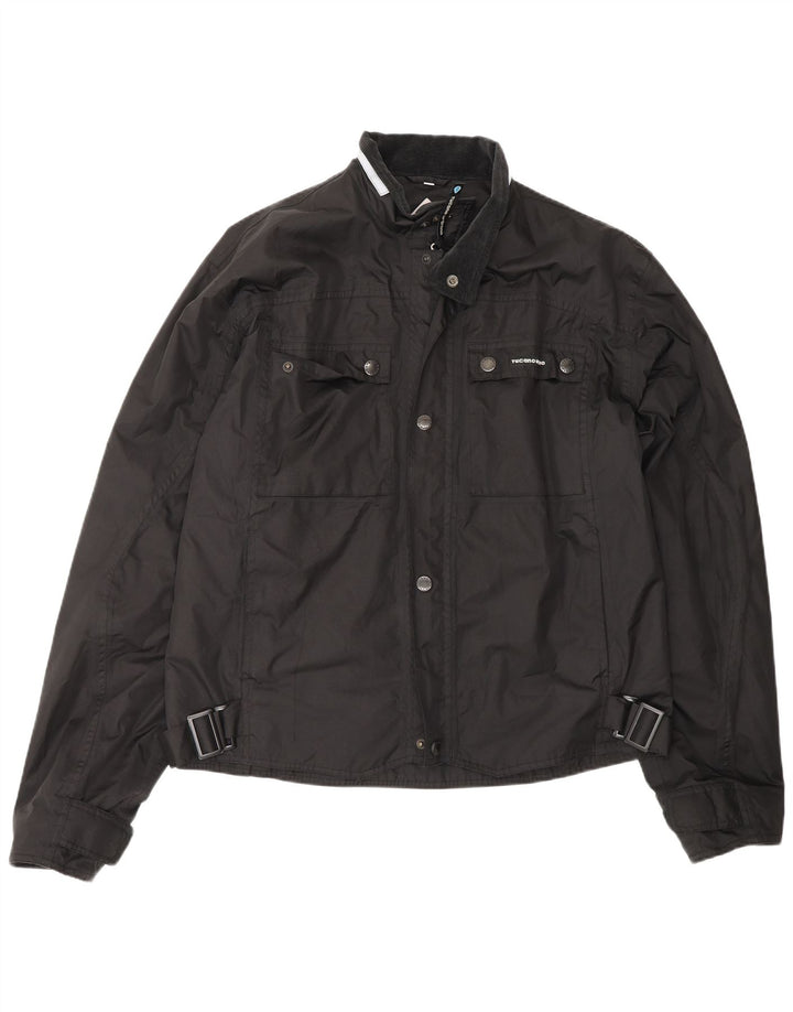 TUCANO URBANO Mens Bomber Jacket UK 42 XL Black Polyester