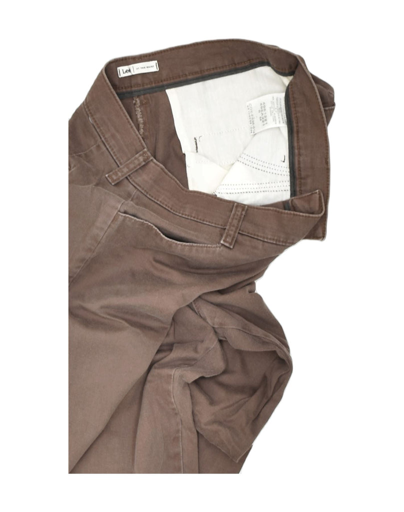 LEE Womens Tapered Chino Trousers US 6 Medium W30 L28 Brown Cotton | Vintage Lee | Thrift | Second-Hand Lee | Used Clothing | Messina Hembry 