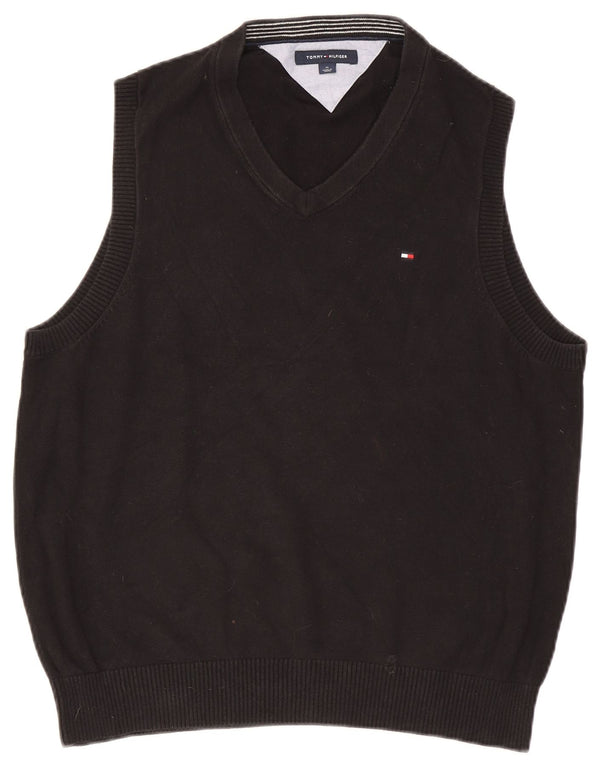 Tommy Hilfiger Mens Vest Tank Top Medium Black