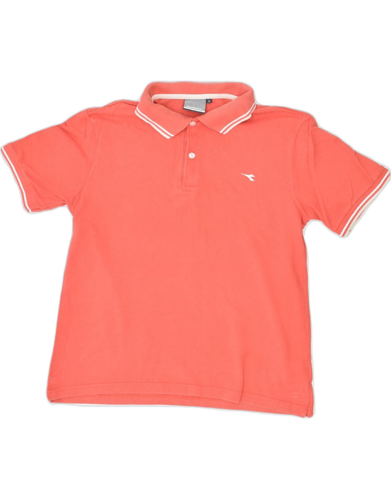 DIADORA Mens Polo Shirt Small Orange Cotton | Vintage | Thrift | Second-Hand | Used Clothing | Messina Hembry 