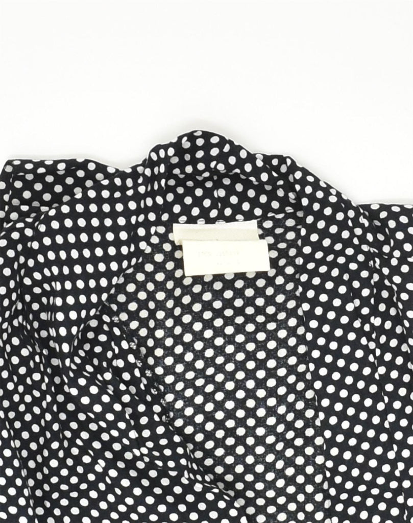 VINTAGE Womens Oversized Blouse Top UK 14 Medium Black Polka Dot Viscose | Vintage Vintage | Thrift | Second-Hand Vintage | Used Clothing | Messina Hembry 