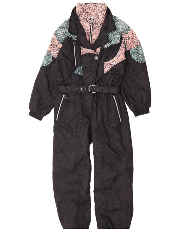 Fila Womens Ski Jumpsuit IT 48 XL  Black Colourblock Polyamide