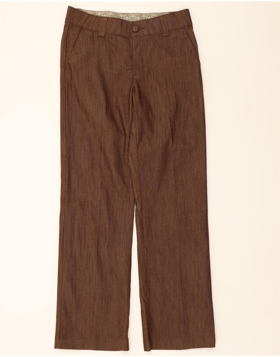 LEE Womens Straight Chino Trousers US 6 Medium W32 L32 Brown Cotton Vintage Lee and Second-Hand Lee from Messina Hembry 