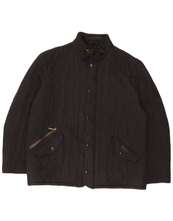 Barbour Mens Quilted Jacket UK 42 XL Black