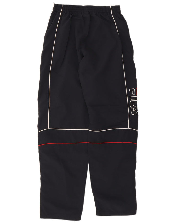 Fila Mens Tracksuit Trousers Small Navy Blue Polyester