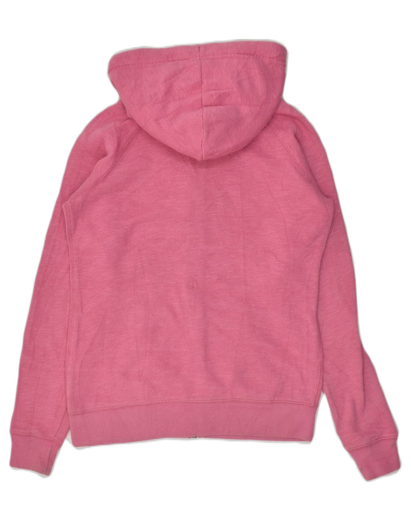 JACK WILLS Womens Zip Hoodie Sweater UK 10 Small Pink Cotton | Vintage Jack Wills | Thrift | Second-Hand Jack Wills | Used Clothing | Messina Hembry 