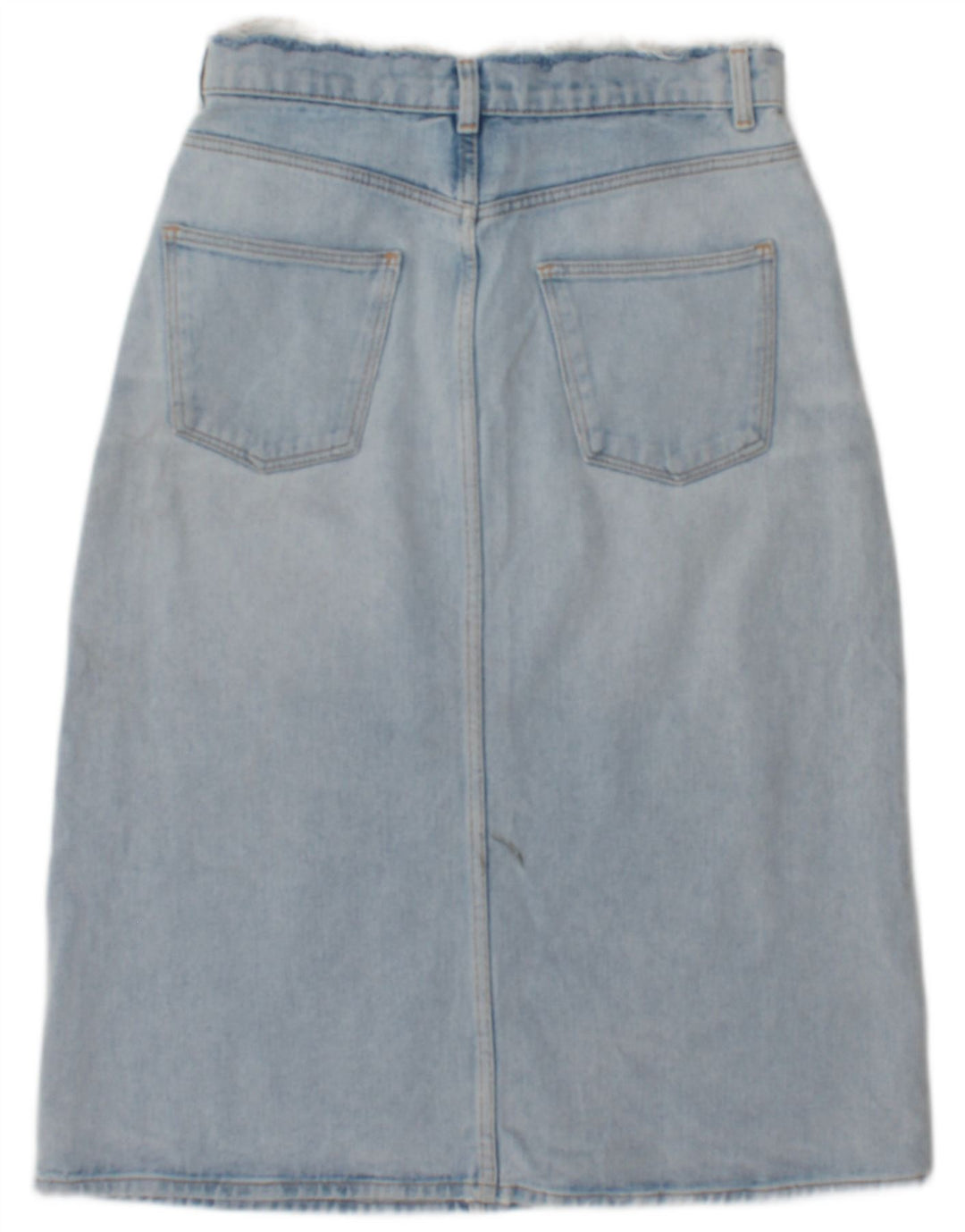 Zara Womens High Waist Denim Skirt Small W26 Blue
