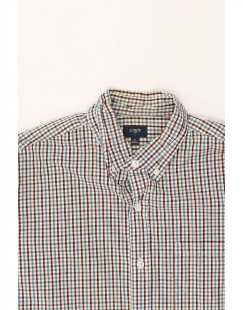 J. CREW Mens Shirt Medium Blue Check Cotton | Vintage J. Crew | Thrift | Second-Hand J. Crew | Used Clothing | Messina Hembry 