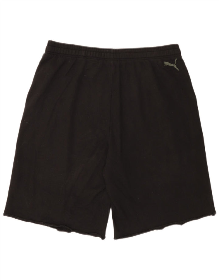 Puma Mens Graphic Sport Shorts Large  Black Cotton