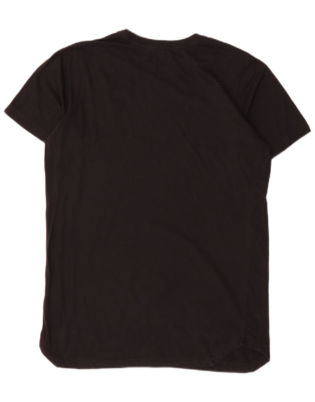 Nike Mens Short Sleeve Regular T-Shirt Top Large Black Cotton