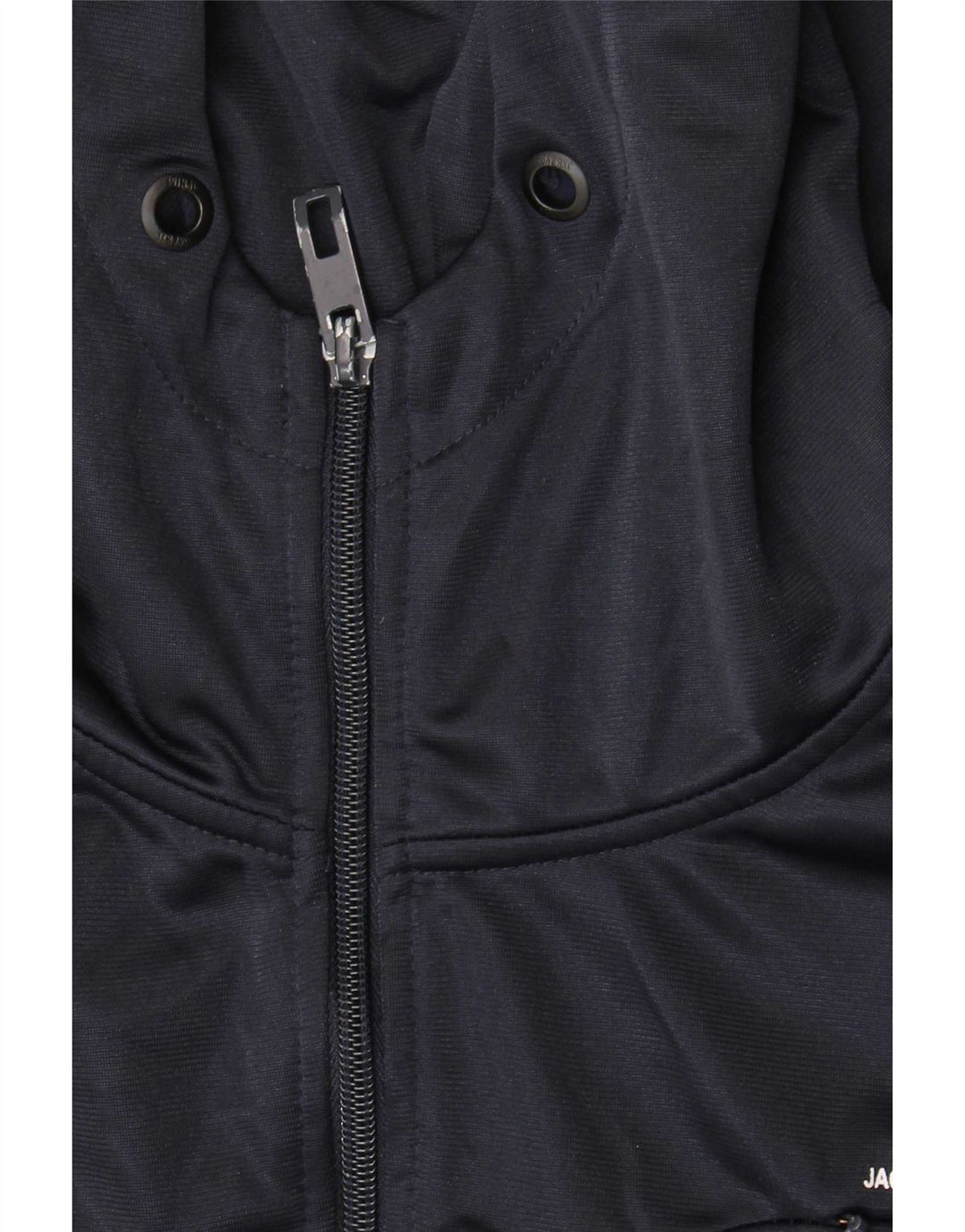 Jack & Jones Mens Zip Hoodie Sweater Large Navy Blue Polyester