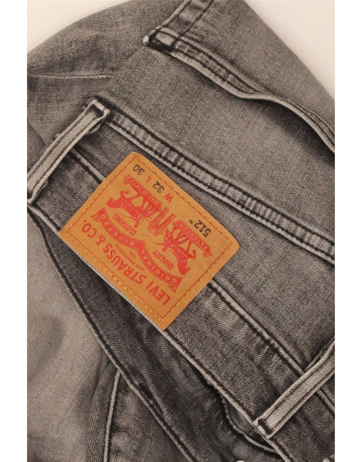 Levi's Mens 512 Distressed Slim Tapered Jeans W32 L30 Grey