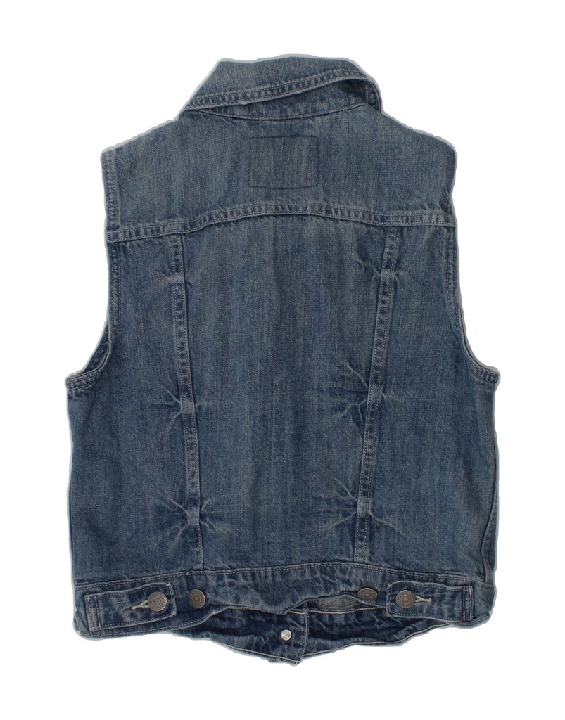 LEVI'S Womens Denim Gilet UK 6 XS Blue Cotton | Vintage Levi's | Thrift | Second-Hand Levi's | Used Clothing | Messina Hembry 