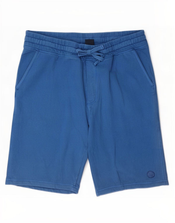 North Sails Mens Sport Shorts Medium Blue Cotton