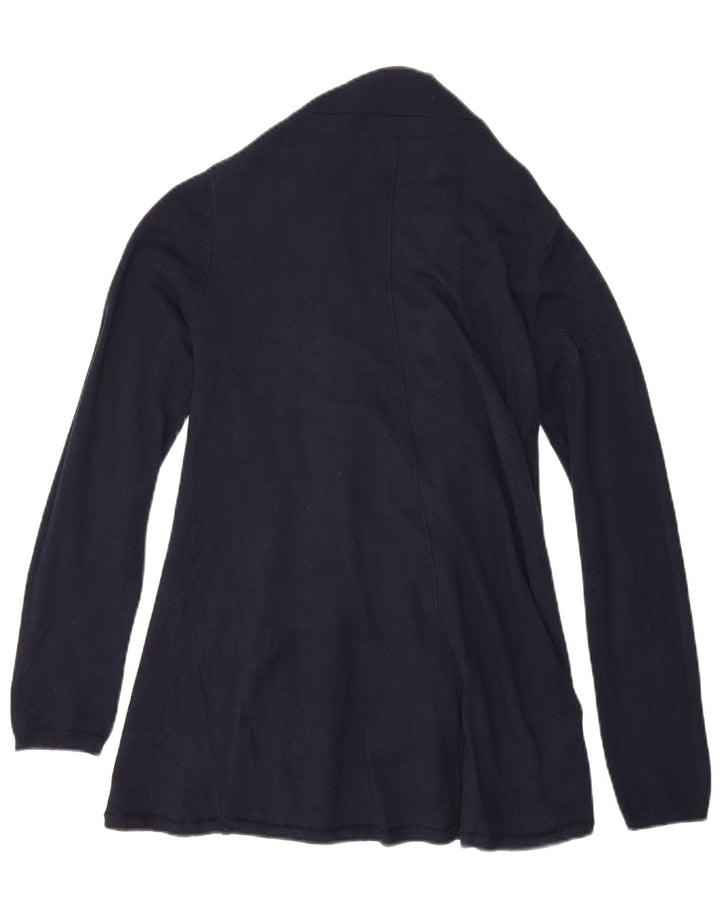 Zara Womens Open Cardigan Sweater UK 16 Large Navy Blue
