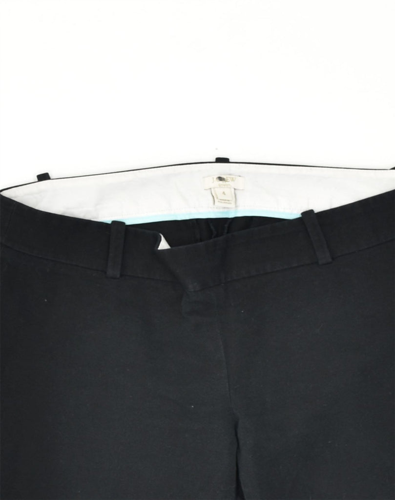 J. CREW Womens Slim Capri Trousers US 4 Small W27 L24 Black Cotton | Vintage J. Crew | Thrift | Second-Hand J. Crew | Used Clothing | Messina Hembry 