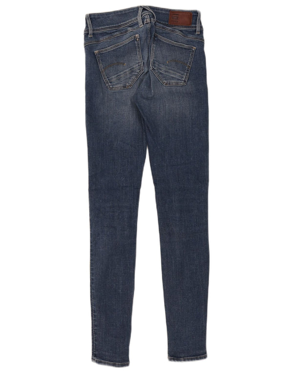 G-Star Womens Lynn Super Skinny Jeans W25 L30 Blue Cotton