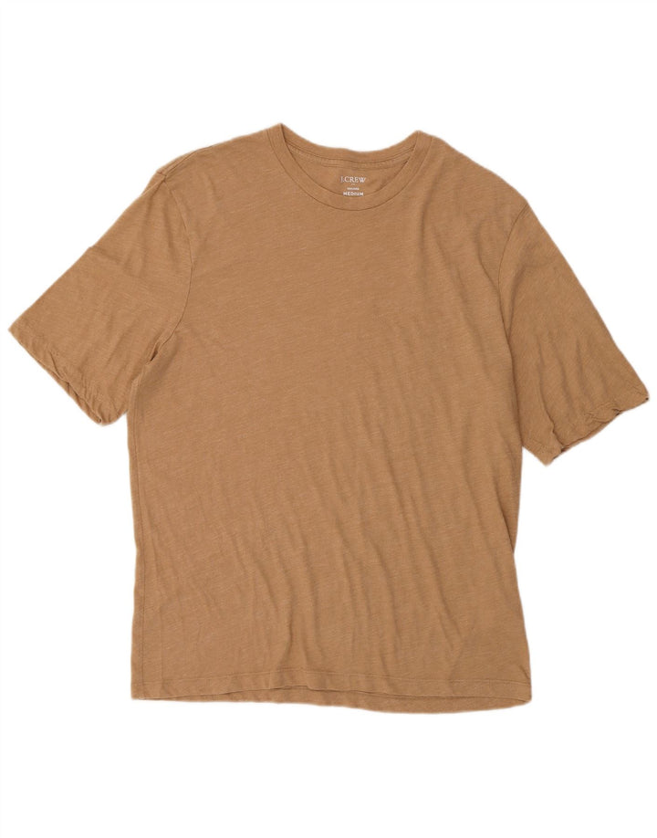 J. Crew Mens T-Shirt Top Medium Beige Flecked Cotton