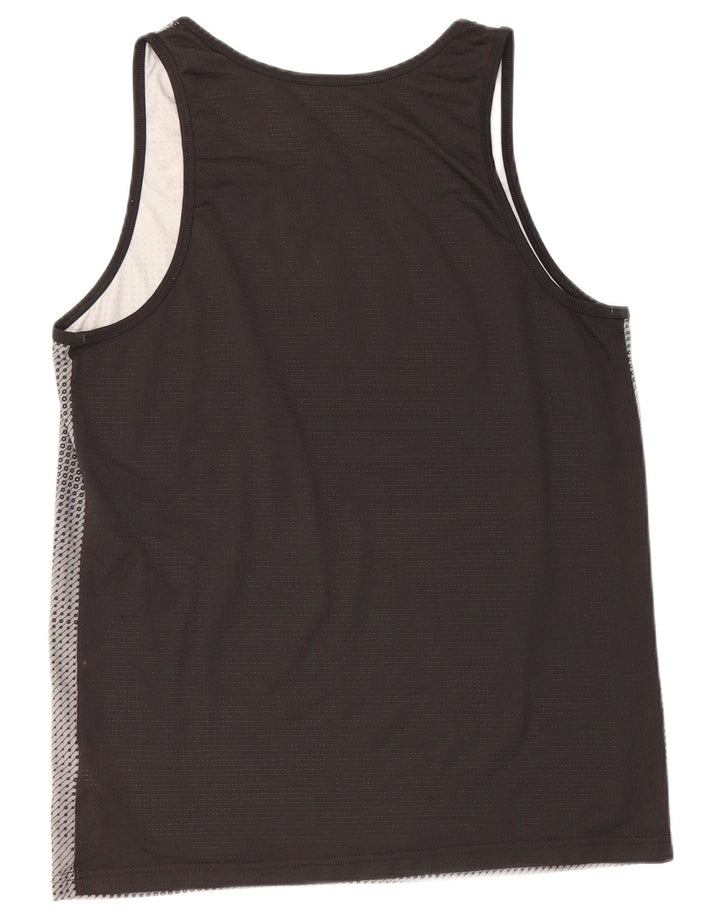 Adidas Mens Climacool Vest Top Medium Black Striped Polyester