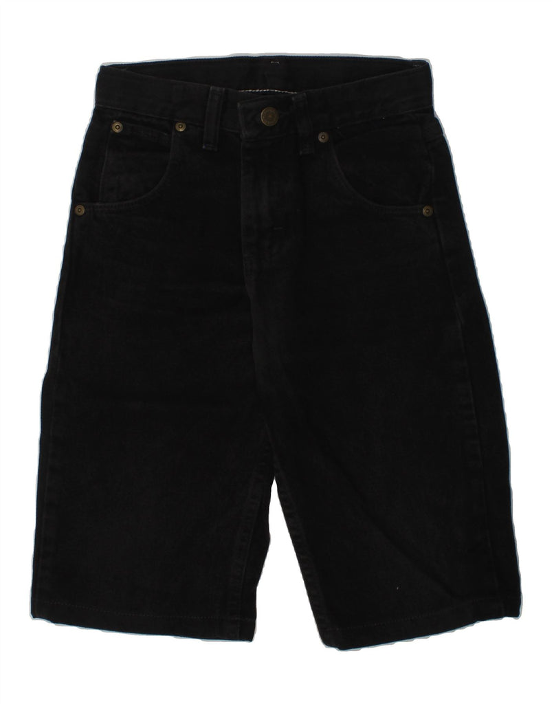 WRANGLER Boys Denim Shorts 9-10 Years W24  Black Cotton | Vintage Wrangler | Thrift | Second-Hand Wrangler | Used Clothing | Messina Hembry 